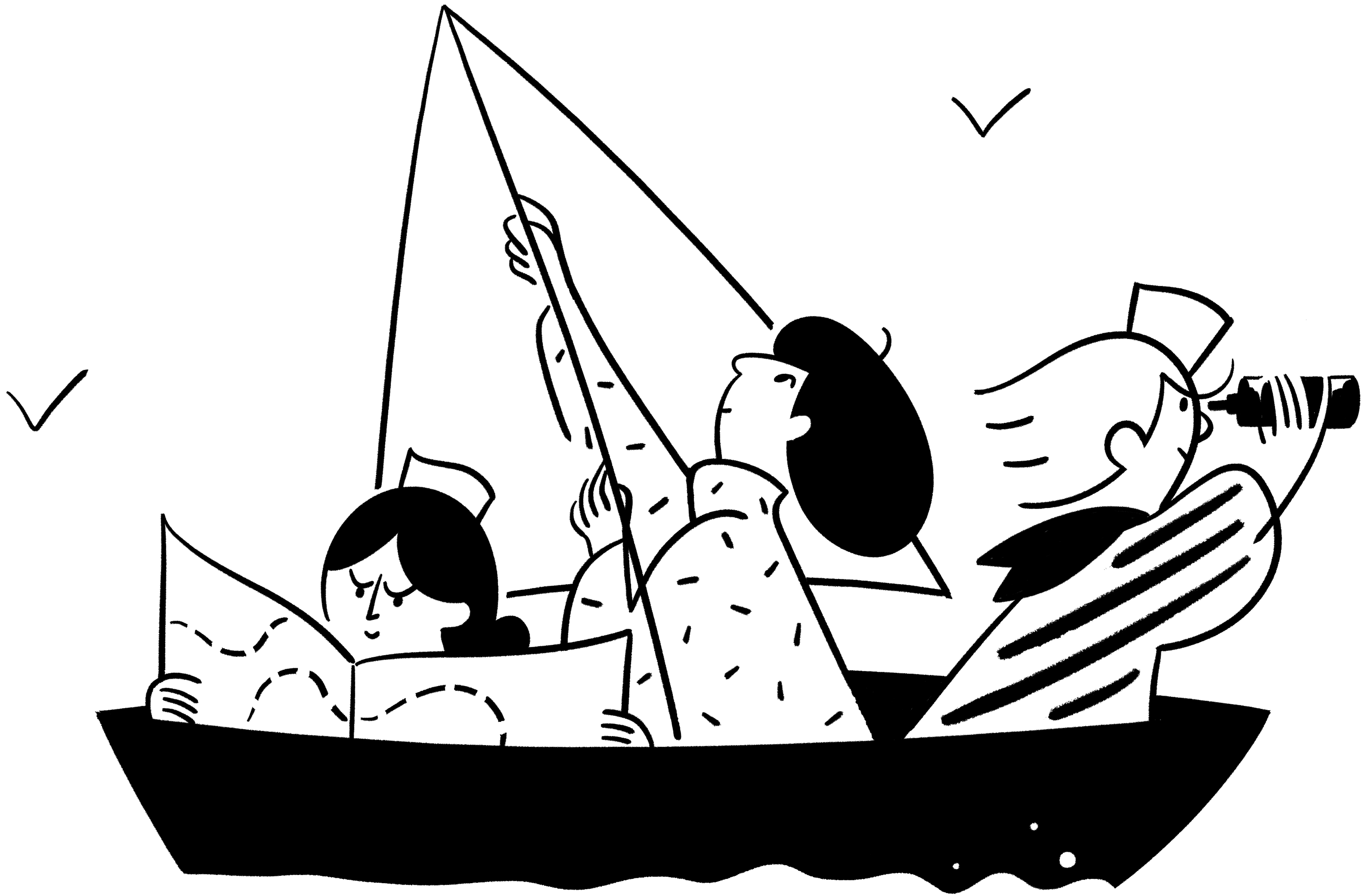 Menschen in einem Boot – Hero