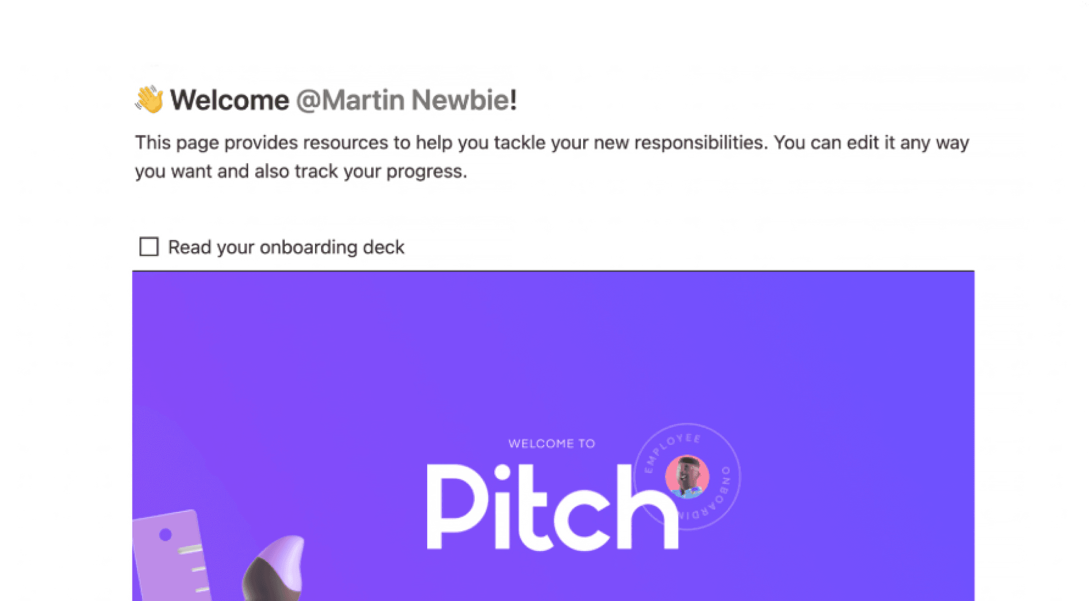 Onboarding-Checkliste