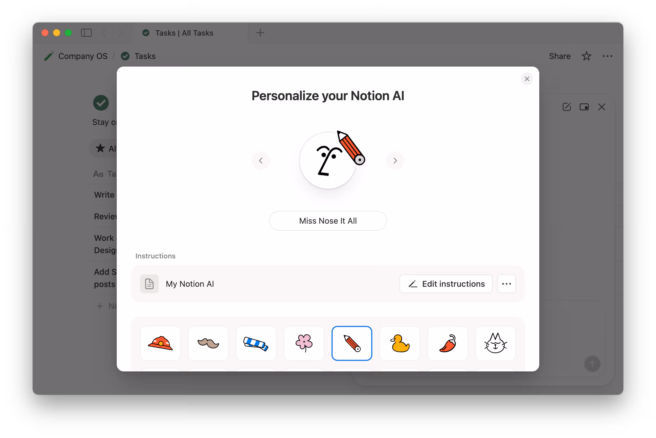 hc: Agenten personalisieren