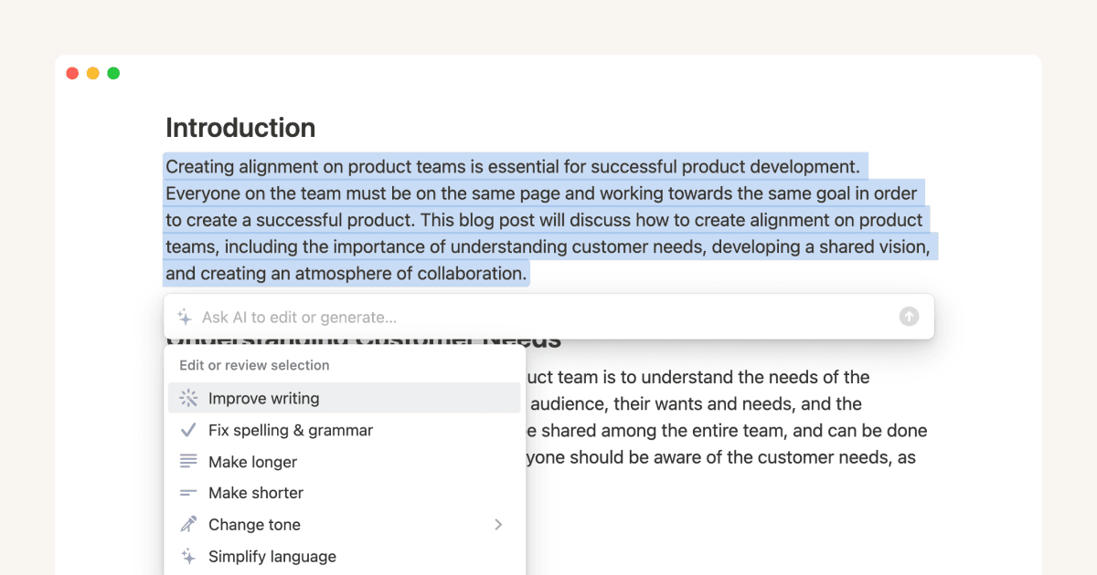 Nutze die Notion-KI, um besser und effizienter Notizen und Dokumente zu verfassen