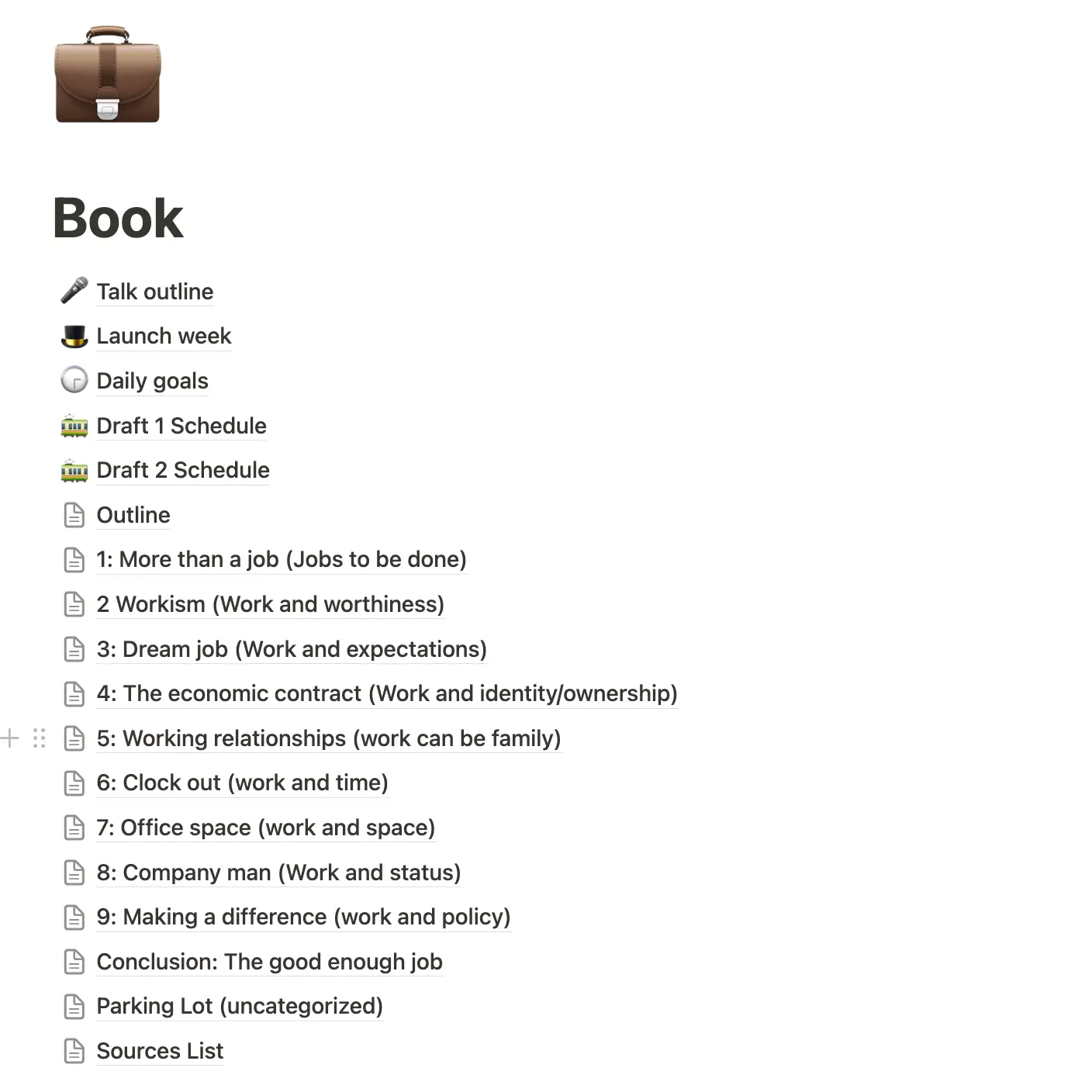 Simo’s homepage for his book. Each chapter has its own page and gives him space to capture every detail.