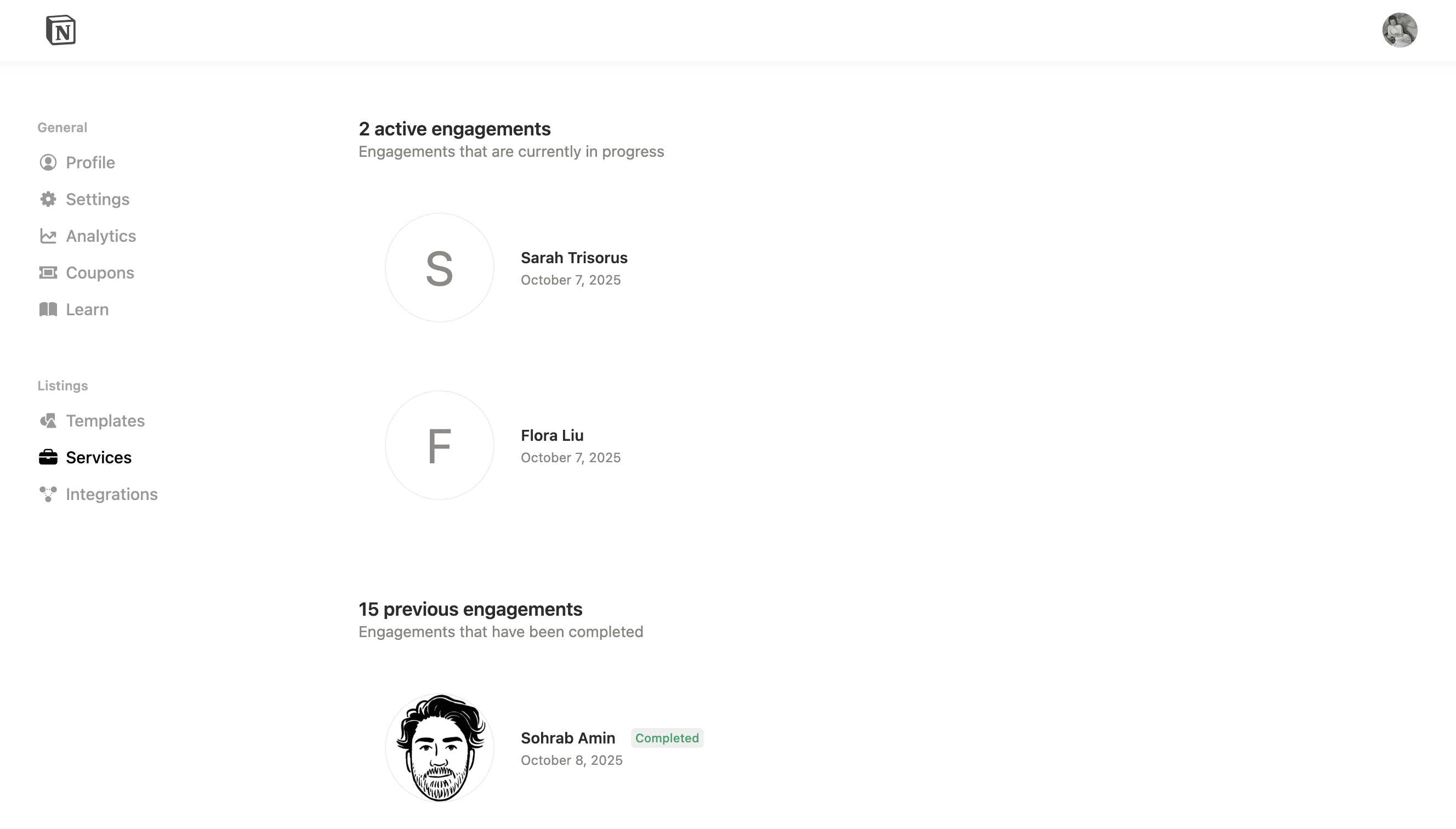 hc: Marketplace-Projekte verwalten