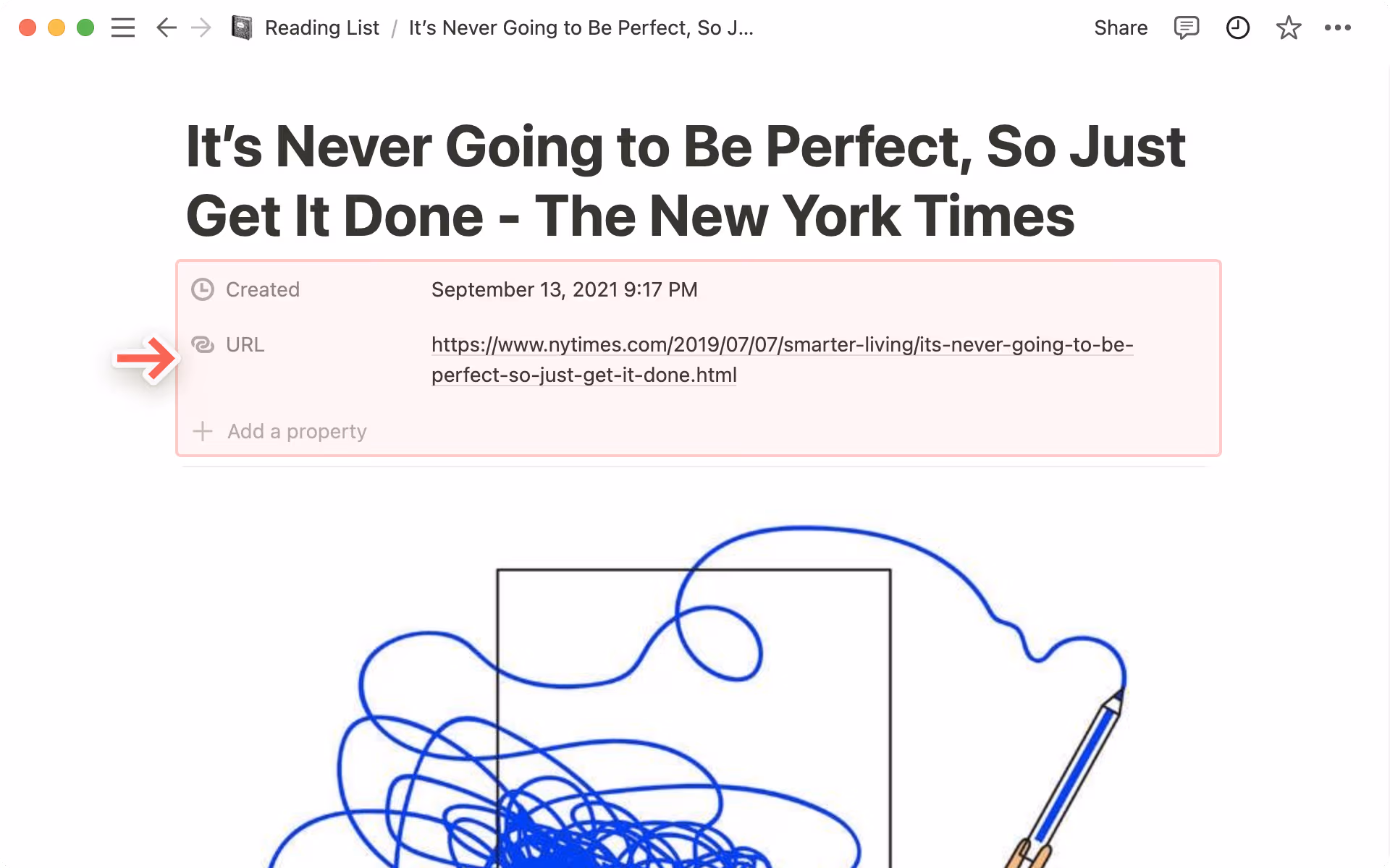 Ausgeschnittener Artikel