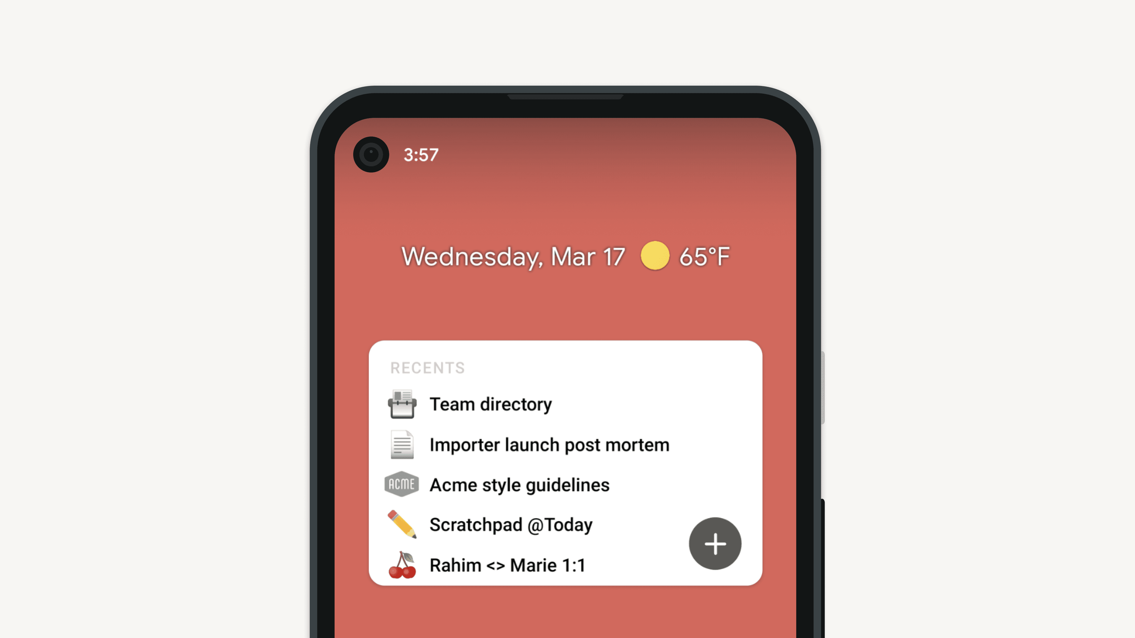 Mobile Widgets – Hero