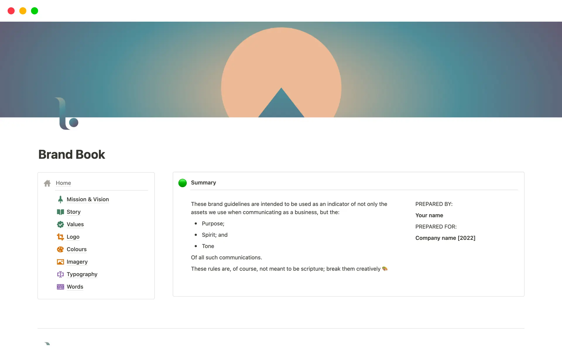 top-8-free-brand-framework-templates-in-notion의 이미지