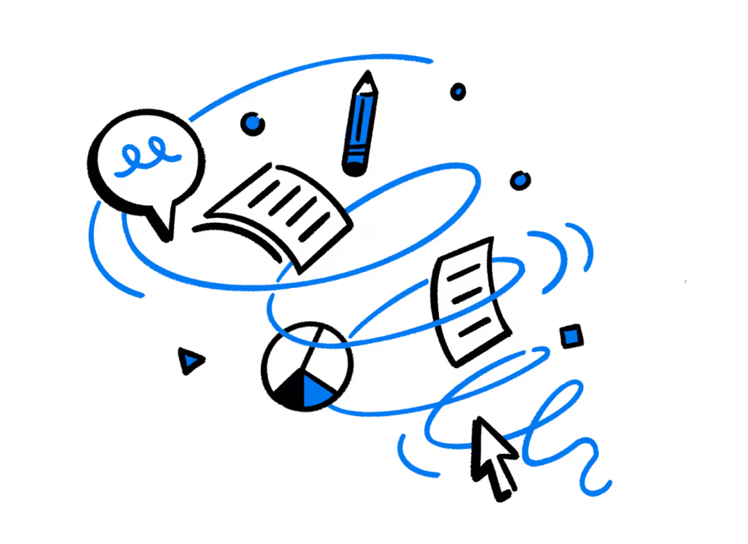 Template editorial illustration